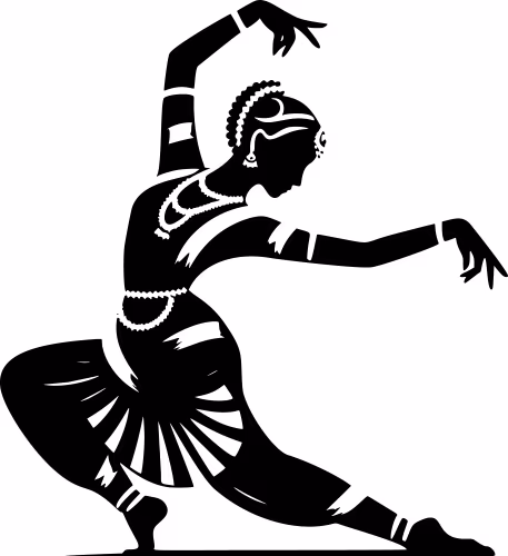 Classical dance silhouette